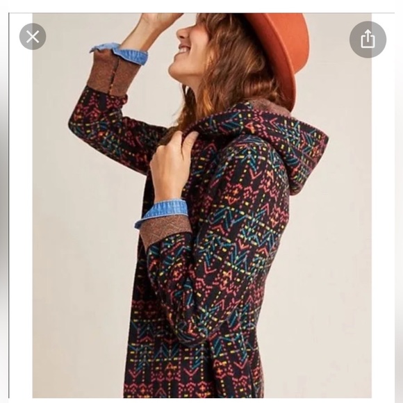 Anthropologie/field flower Kerry wool coat - Picture 2 of 4